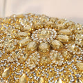 LIS BAGS Evening Bag Clutch Purses for Women Ladies Sparkling Party Handbag Wedding Cocktail Prom Bag Sunflower shape, Gold