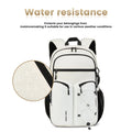 Backpack for Men and Women, Water Resistant College Bookbag, Lightweight School Travel Carry On Back Pack,white