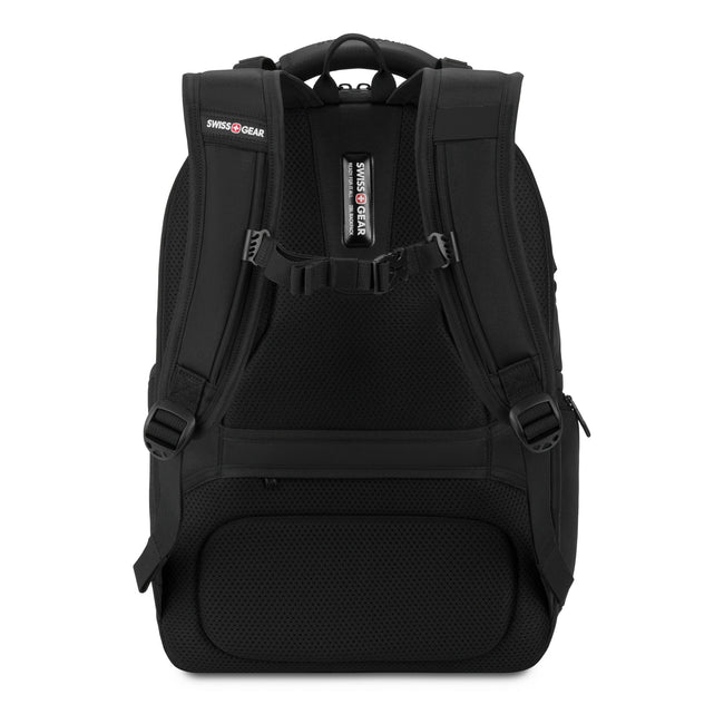 SWISSGEAR Stride ScanSmart Laptop Backpack, Black, Feature Packed for School, Travel, Everyday