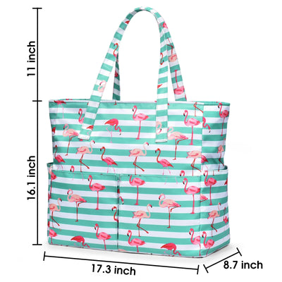 Beach Bags for Women, Beach Tote Bag Waterproof Sandproof Swim Pool Bag Large Capacity Beach Bag with Wet Pocket