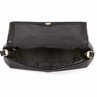 Kate Spade KE487-001 Women's Leila Black Leather Crossbody Bag