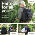 River Road Huntex 40L Backpack - Durable for Hunting, Hiking, and Travel - Unisex - Black