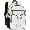 Backpack for Men and Women, Water Resistant College Bookbag, Lightweight School Travel Carry On Back Pack,white