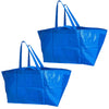 DuraSack Haul-It-All Reusable Shopping Bag, Heavy Duty, 36"L x 8.5"W x 13.5"H, Blue, 2-Pack