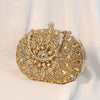 LIS BAGS Evening Bag Clutch Purses for Women Ladies Sparkling Party Handbag Wedding Cocktail Prom Bag Sunflower shape, Gold
