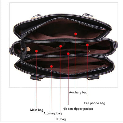 Handbags for Women Xhshgfbi,Women Handbags Roomy Fashion Tote Leather Bag Ladies Purse Satchel Shoulder Bags Black Bag