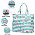 Beach Bags for Women, Beach Tote Bag Waterproof Sandproof Swim Pool Bag Large Capacity Beach Bag with Wet Pocket